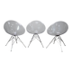 Set of 3 EROS chairs by Philippe Starck for Kartell, Italy, 1999
