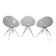 Set of 3 EROS chairs by Philippe Starck for Kartell, Italy, 1999