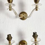 1950s double leaf wall lights