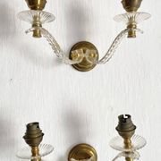 Appliques doubles feuilles années 50