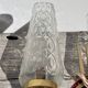 Applique en laiton et verre 1950