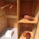 Parisian wardrobe in raw wood