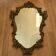 Miroir ancien style Louis XV Rocaille avec cadre sculpté