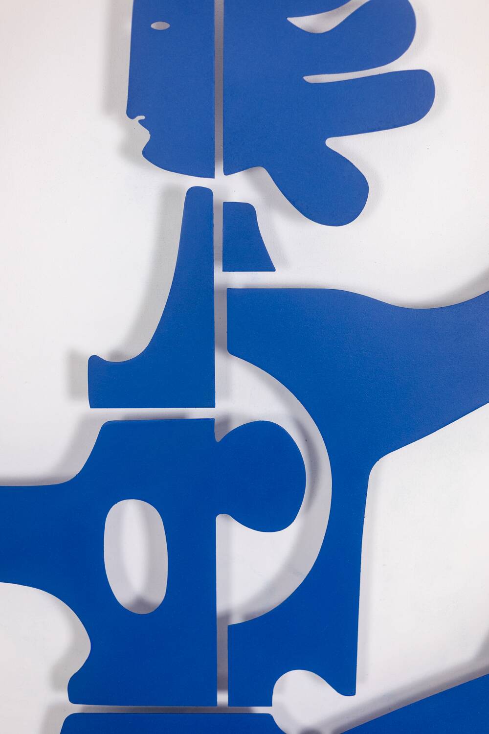 Antonine de Saint Pierre. Eva panel in navy blue lacquered metal. Contemporary.