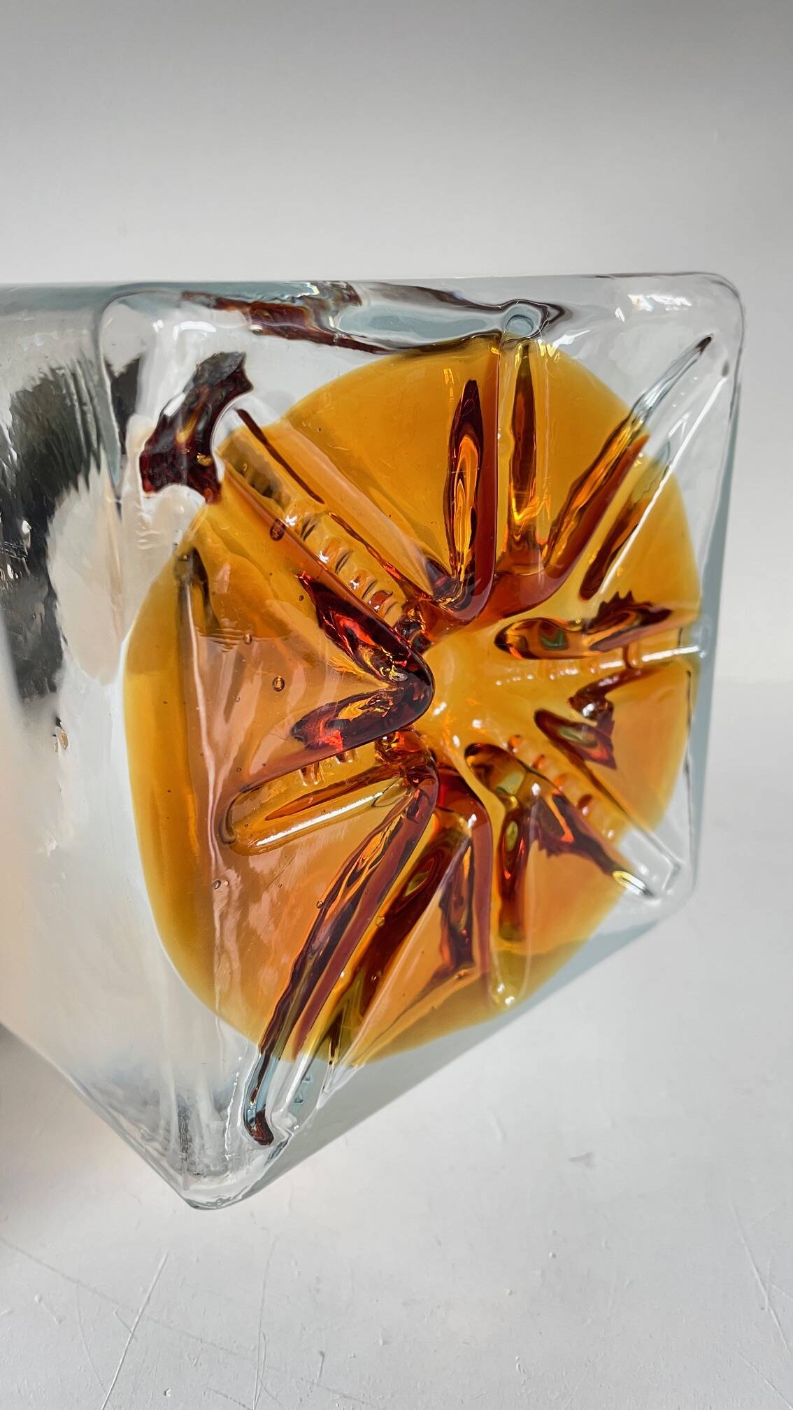 Space age style mazzega wall light