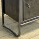 Set of iron bedside tables, 1950s