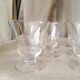 Suite de 10 verres a vin en verre sobre et elegant
