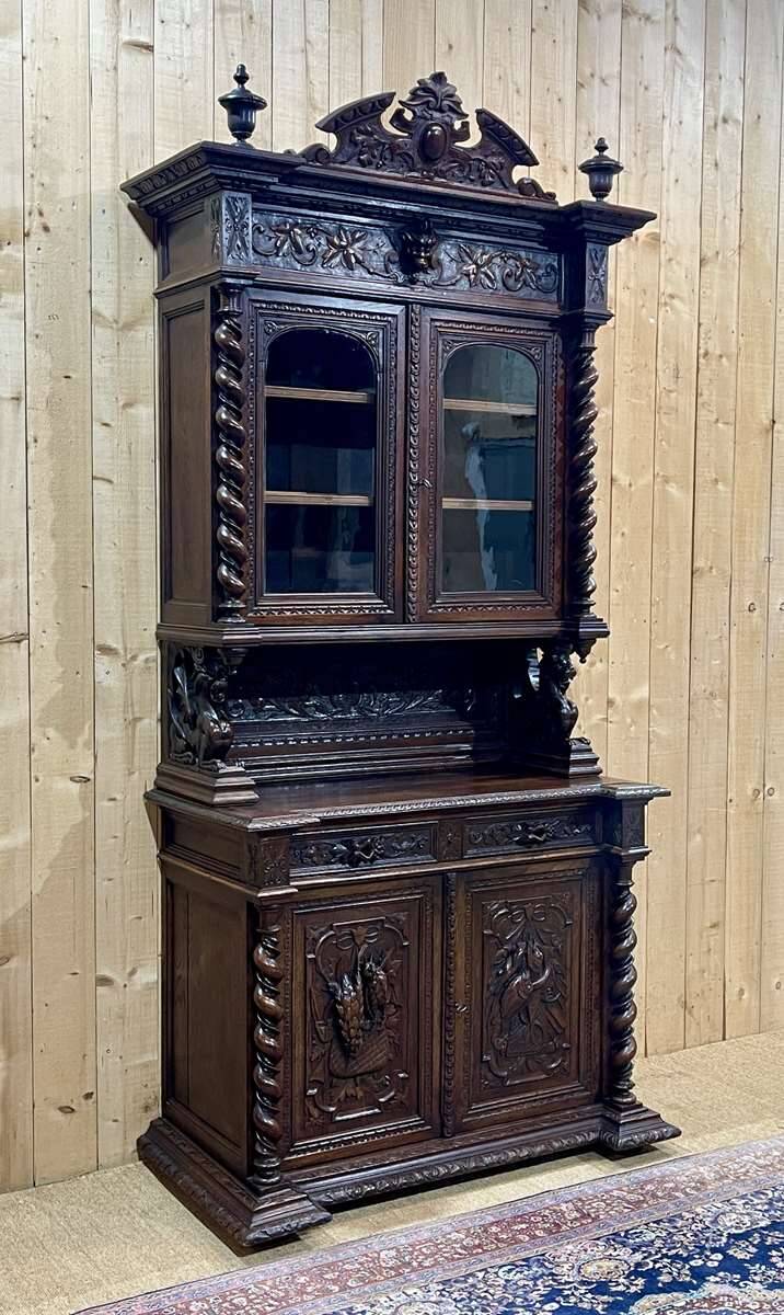 Two-part Renaissance oak buffet, 19th century