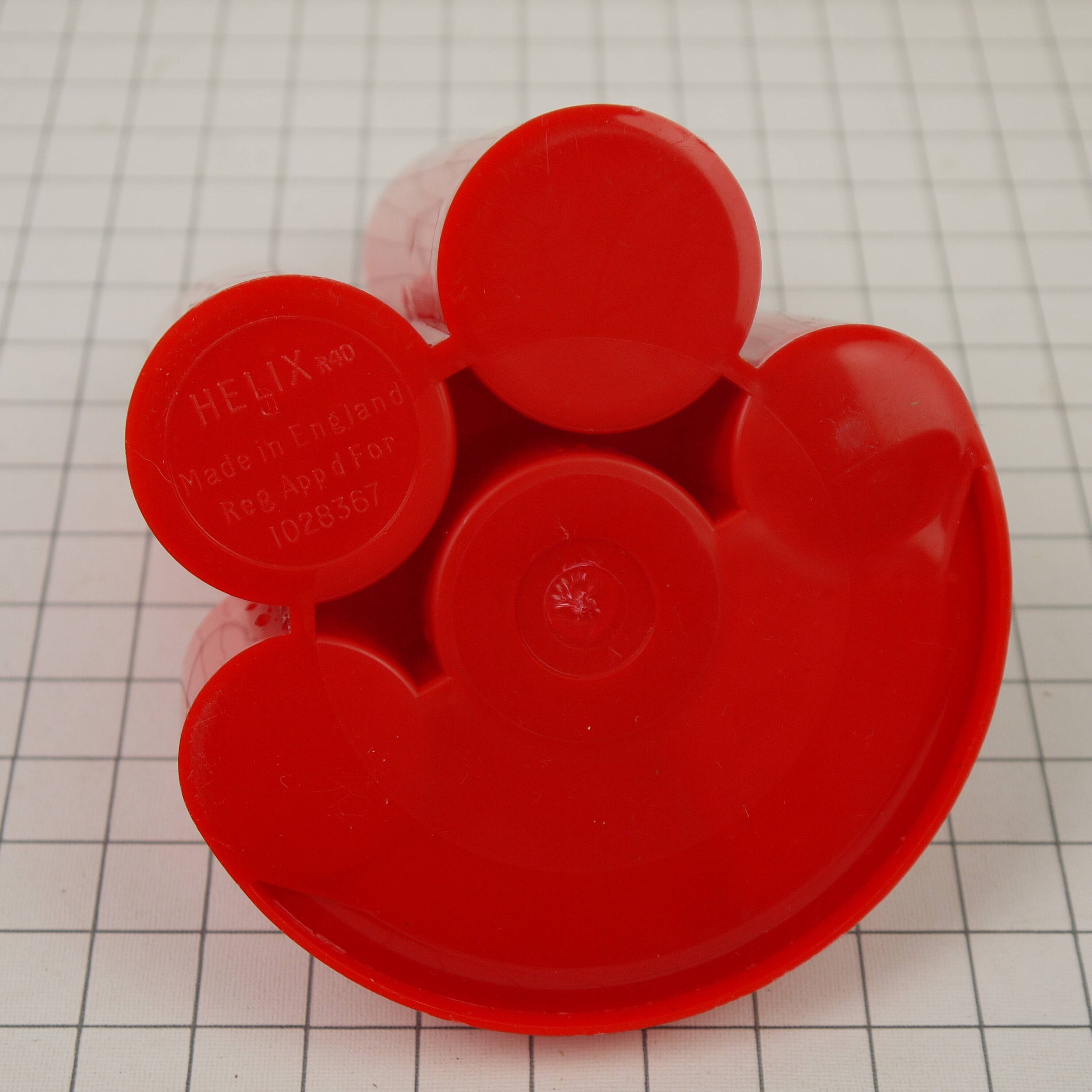 Pencil pot, red Helix office organizer