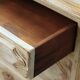 Beige and rust chest of drawers