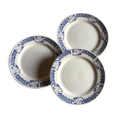 3 assiettes à dessert