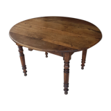 Table à rabats volets rallonges bois ronde ovale 1900