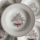 5 vintage HBCM Montereau deep plates