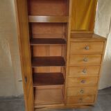 Asymmetrical wardrobe.