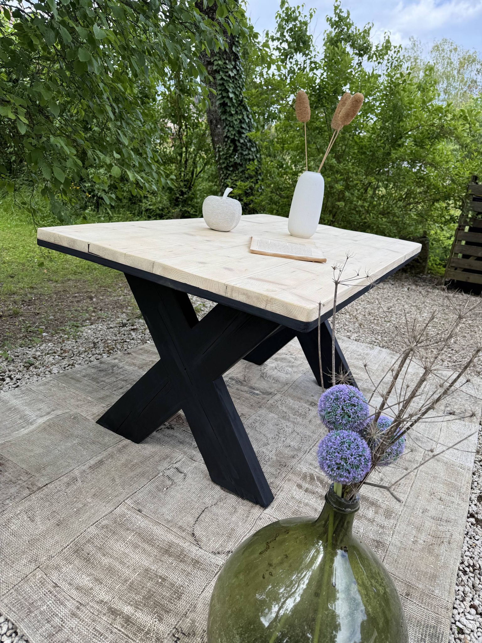 Table bois ancienne rénovée