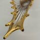Old Bayel golden crystal vase or fruit bowl