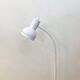 Vintage white metallic floor lamp