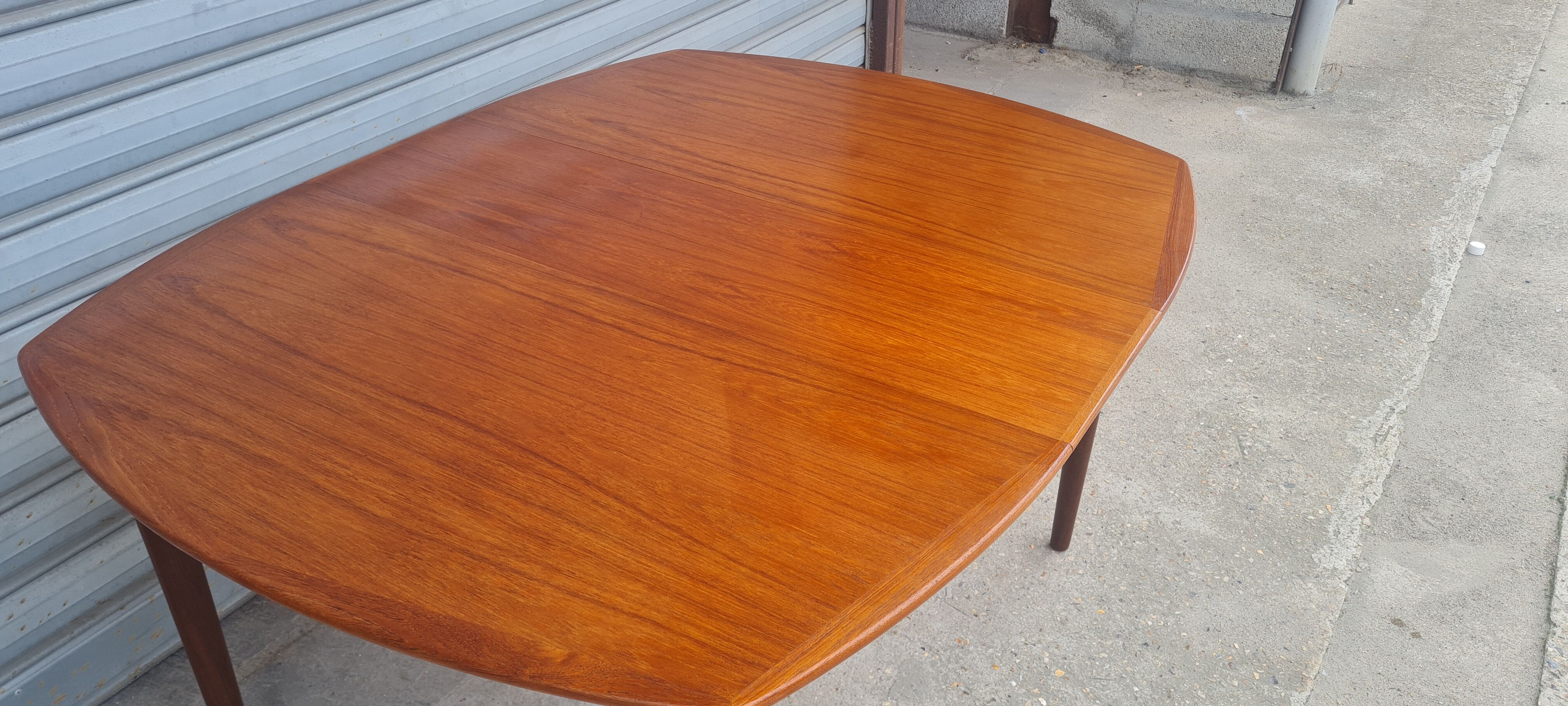 Danish teak dining table by Alf Aarseth for Gustav Bahus