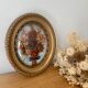 Frame vintage dried flowers