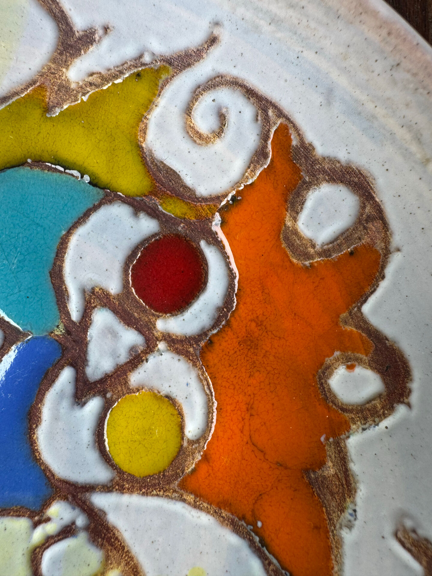 Ceramic plate from Vallauris – Marie-Christine Treinen – Years