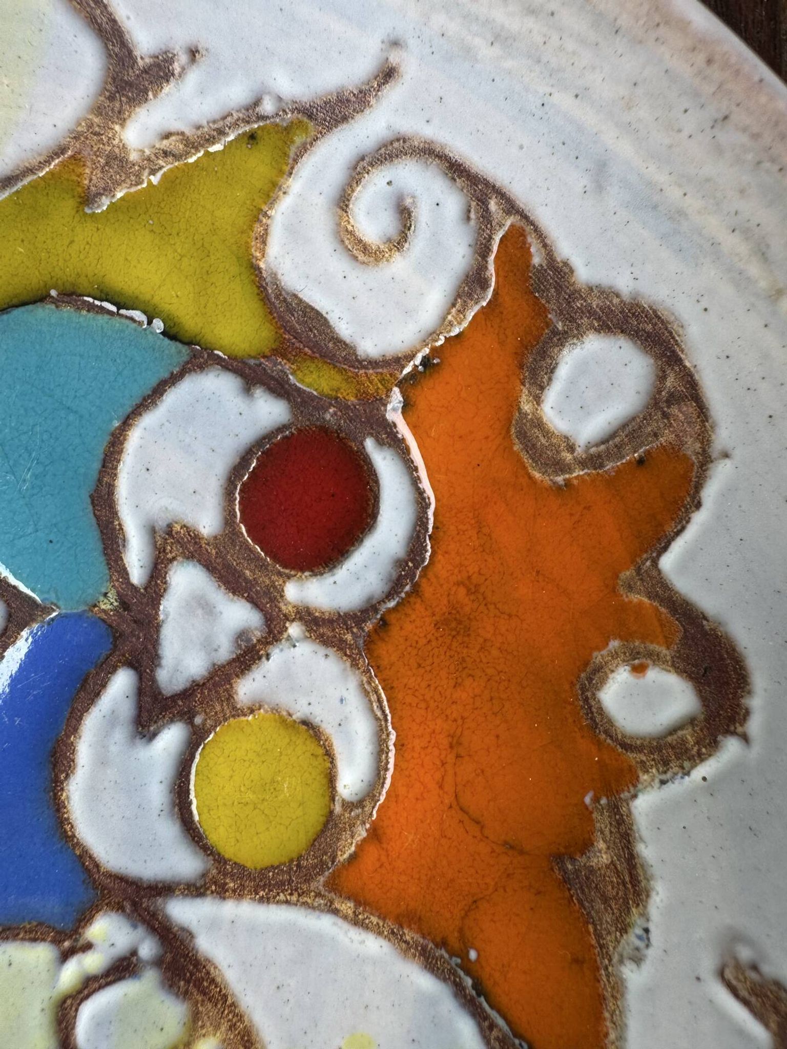 Ceramic plate from Vallauris – Marie-Christine Treinen – Years