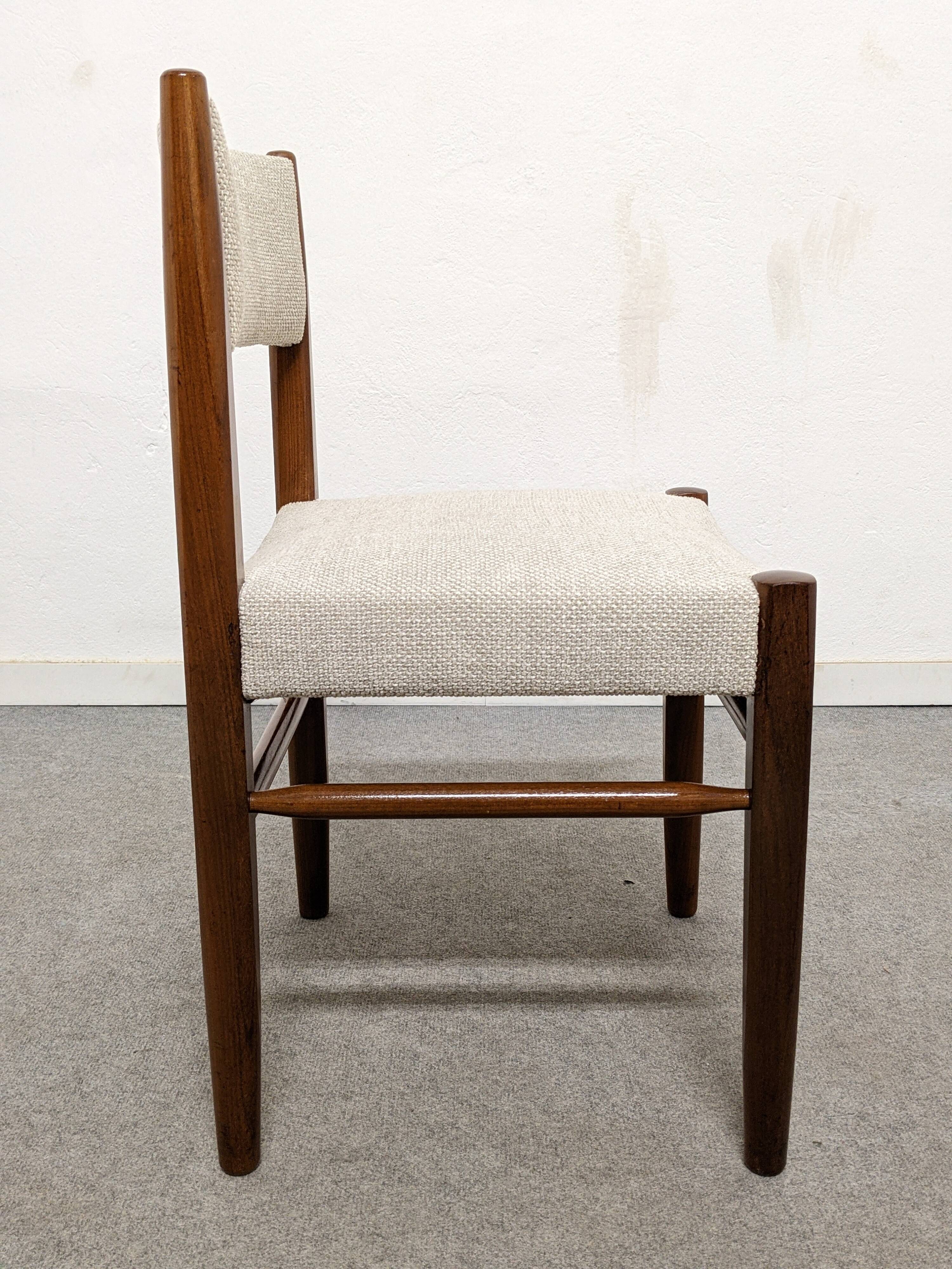 Set of 4 Scandinavian teak chairs, Denmark circa 1960.
