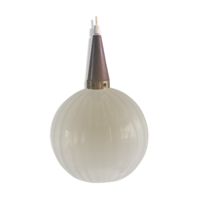 Suspension, scandinave des années 1970, teck et verre