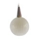 Hanging lamp, Scandinavian of the 1970s, teak and glass