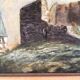 Tableau ancien paysage signé M Cornu des années 1980