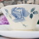 Saucière Digoin Sarreguemines blue Rose porcelain pattern "Cannes"