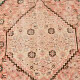 Pale Red & Teal Green Persian Heriz Rug, 288x382Cm