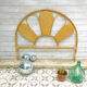 Headboard rattan shape petals