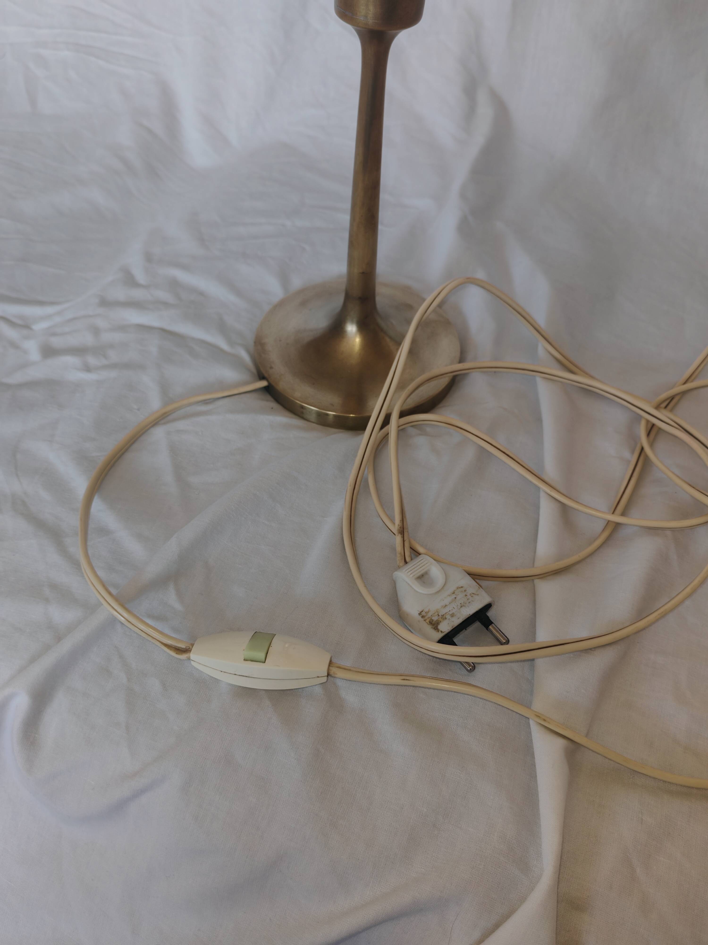 Sciolari style brass and glass lamp, 1970