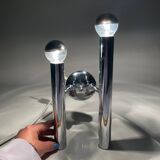 Vintage chrome tube wall lamp