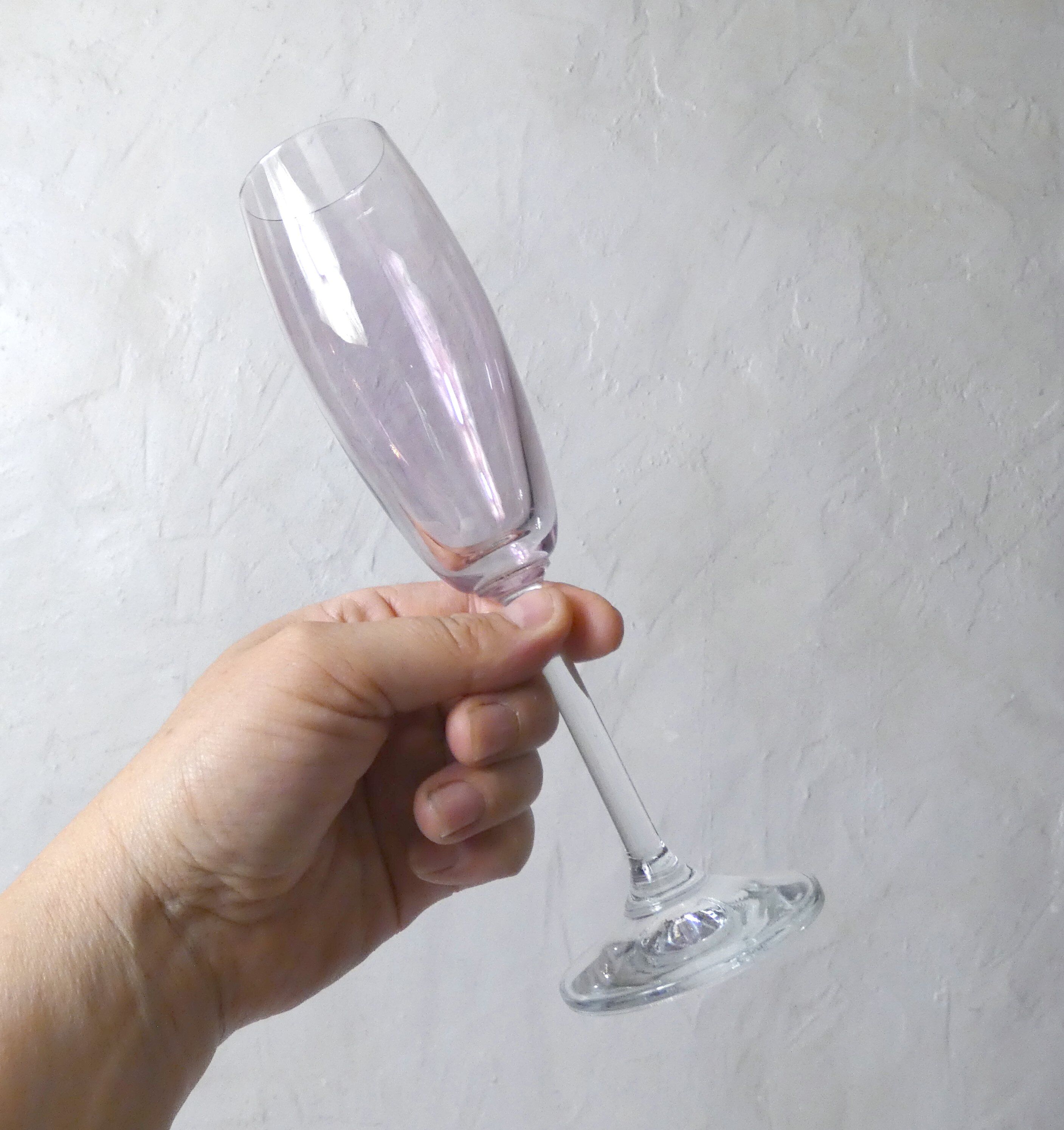 17 amethyst crystal glass goblets