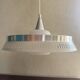 Scandinavian aluminium & opaline suspension - LYFA design by Bent Karlby