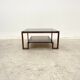 Metal and glass coffee table, 1970