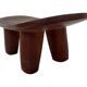 Vintage African hand-carved wooden Senufo stool bench design