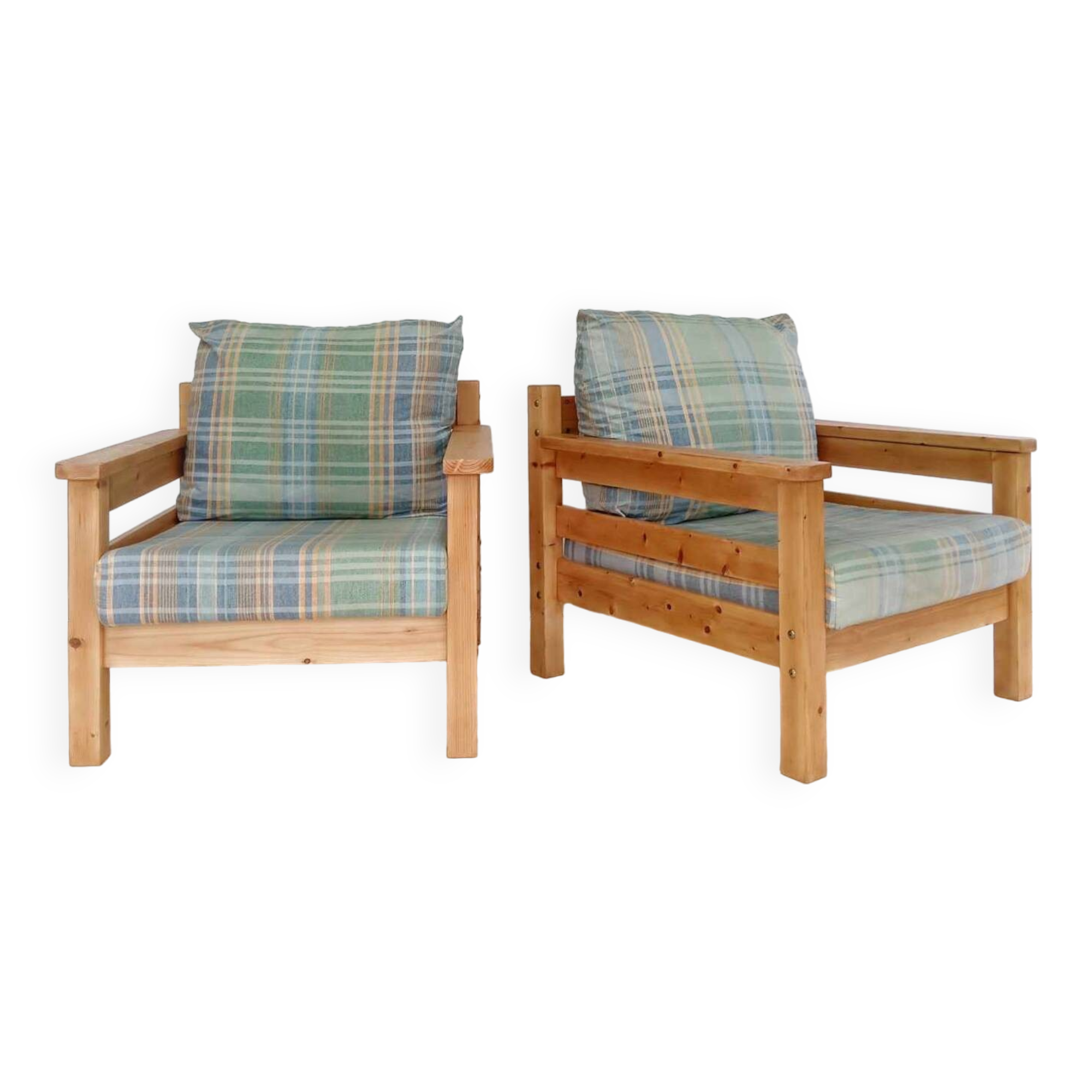 Pair of 80s armchairs