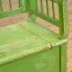Antique pine bench with storage, 1900s