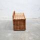 Vintage rattan bench trunk