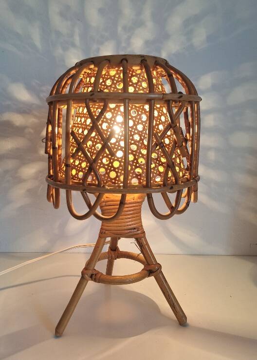 Old bamboo lamp