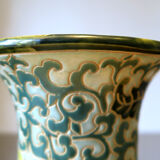 Floral vase embossed