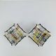 Pair of abstract ceramic ashtrays from the 1960s.