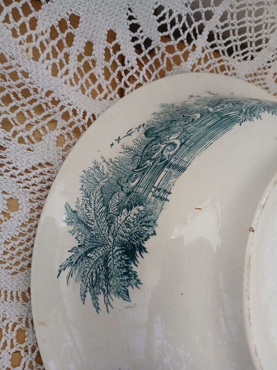 Old ironstone dish from Sarreguemines