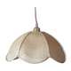 Flower suspension in natural fiber