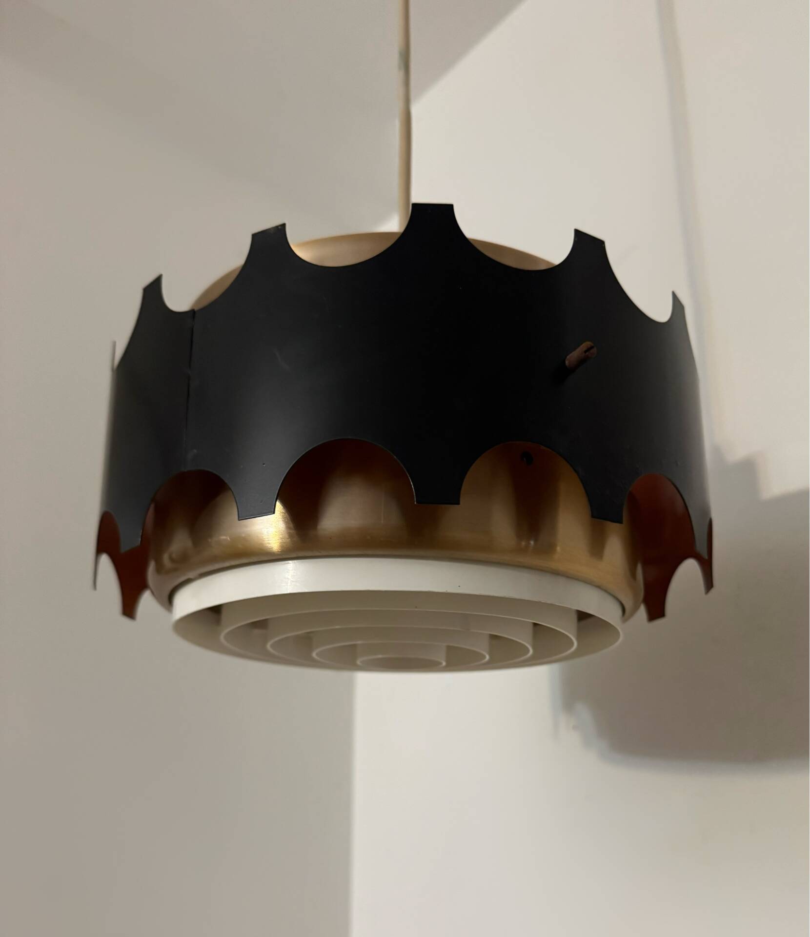 Suspension design 1960s black and copper