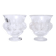 Pair of vases Lalique - Crystal Cast - Elisabeth - Period : XXth - Style : Art Deco
