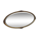 Ancien miroir ovale décor floral