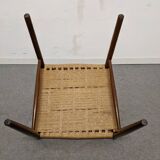 Pair of Danish chairs in teak and rope from the 60s/70s